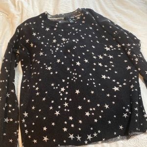 Aqua cashmere star sweater